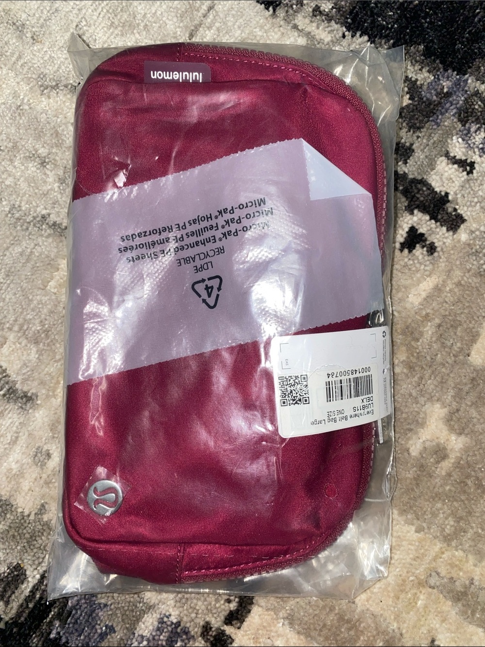 lululemon athletica Burgundy belt bag